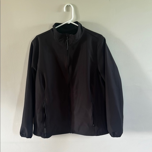 Athletic Works Black Windbreaker Jacket - Picture 1 of 5